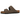 Birkenstock Arizona Birkibuc Mocha sneakers i profilvy med brun ovandel i Birkibuc, två justerbara remmar och brun mockafotsäng