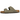 Birkenstock Arizona Birkibuc Stone sneakers i sidoprofil med grå ovandel i slitstarkt Birkibuc-material och klassiska justerbara remmar med spännen