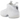 Nike Air Foamposite One Triple White sneakers i sidoprofil med vit överdel i Foamposite, snören och gummisula