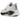 Nike Vomero Plus White Black Cool Grey sneakers sidoprofil med vit mesh-ovanläder, svart swoosh och vit sula