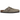 Birkenstock Boston Taupe Narrow Fit sneakers i en vinklad profilvy med ovandel i beige mocka och justerbar rem med silverspänne