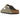 Birkenstock Arizona Soft Footbed Suede Taupe sneakers i en vinklad vy med mockaremmar i beige, justerbara spännen och anatomisk fotbädd.