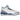 Jordan 3 Retro True Blue sneakers i vinkelad vy med vit läderöverdel, blå detaljer och ikoniskt elefanttryck på tån