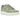 A Bathing Ape Bape Sta Green sneakers i vinkelad vy med grön och vit läderovandel samt ikonisk stjärnlogotyp