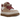 UGG Lowmel Driftwood Biking Red sneakers i sidoprofil med röd och brun ovandel, snören och vit sula
