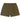 Fear of God Essentials Fleece Soccer Short Olive sneakers i en sidoprofil med olivengrön fleece och dragsko