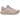 ASICS Gel-Nimbus 27 Fawn Birch sneakers i vinklad profil med ljusbrun mesh-ovandel, snören och dämpad mellansula