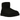 UGG Classic Mini II Boot Black sneakers i profil, tillverkade i mjukt svart fårskinn med klassisk UGG-logotyp på hälen och en robust yttersula