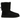 UGG Bailey Bow II Boot Black sneakers i sidoprofil med svart fårauskin, mjuk mockafinish och de ikoniska två dekorativa rosetterna baktill