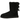 UGG Bailey Bow II Boot Black sneakers i svart mocka, sidoprofil med två rosetter baktill, mjukt foder och slitstark yttersula