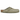 Birkenstock Boston Khaki Narrow Fit sneakers i vinklad vy med ovandel i mocka, mellansula i kork och justerbar rem med metallspänne.