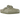 Birkenstock Boston Khaki sneakers i profil, tillverkade i oljad nubuck med den ikoniska korkfotsängen och justerbar rem med metallspänne.