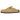 Birkenstock Boston Suede Latte Cream sneakers sidoprofil i beige mocka med den karaktäristiska kork-latex-fotbädden och justerbar rem med spänne