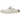 Birkenstock Boston White Narrow Fit sneakers från sidan i vitt läder med den ikoniska kork-latex-fotbädden och ett justerbart spänne.