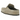 Birkenstock Naples Wrapped Suede Leather Taupe sneakers sedd från sidan med ovandel i beige mocka och den klassiska kork-latex-fotbädden