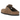 Birkenstock Boston Soft Footbed Suede Dark Tea Tonal sneakers i en klassisk sidoprofil med mörkbrunt mockamaterial och justerbar spännrem