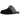 UGG Scuffette II Slipper Black Grey sneakers i vinklad profil med mjuk kant av fårskinn, ovandel i mocka och logotypdetalj på ytan