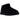 UGG Classic Ultra Mini Boot Black sneakers i sidovy med svart mockaöverdel, klassisk UGG-logotyp på hälen och mjukt foder