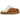 UGG Disquette Slipper Chestnut sneakers i vinklad profil med brun ovandel i mocka, mjukt foder av fårskinn och tjock plattformssula