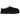 UGG Tazz Slipper Black sneakers från sidan med svart mockaöverdel, foder i fuskpäls och kraftig plattformssula med broderad detalj vid kragen