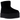 UGG Classic Mini Platform Boot Black sneakers i profil med ovandel i svart mocka, den ikoniska plattformssulan och mjukt foder invändigt.