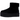 UGG Classic Mini Platform Boot Black sneakers i profil med ovandel i svart mocka, rundad tåbox och tjock platåsula i gummi