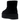UGG Classic Mini Platform Boot Black sneakers i vinklad vy med ovandel i svart mocka, kraftig platåsula och mjukt foder av UGGplush-material.