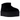 UGG Classic Ultra Mini Platform Boot Black sneakers i en vinklad framsida med svart mocka och den karaktäristiska tjocka plattformssulan