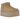 UGG Classic Ultra Mini Platform Boot Driftwood sneakers i vinklad vy, tillverkad i beige mocka med en karaktäristisk plattformssula i gummi.