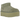 UGG Classic Ultra Mini Platform Boot Shaded Clover sneakers sedd från sidan i djupgrön mocka med kraftig platåsula och rundad tå