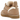 UGG Lowmel Sand sneakers sedda från sidan med ovandel i beige mocka, tjocka skosnören, vadderad krage och en robust gummisula