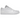 Jordan 1 Low Triple White sneakers i sidoprofil med helt vit läderöverdel, klassisk snörning och platt gummisula