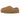 UGG Tasman Maxi Curly Slipper Chestnut sneakers i vinklad profil med varmt, lockigt fårskinn och ett karaktäristiskt vävt mönster på ovandelen.