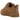 UGG Lowmel Lo Chestnut sneakers i vinklad profil, som visar den bruna ovandelen i mocka, matchande snören och en tjock vit yttersula.