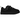 UGG Lowmel Lo Black sneakers i en snygg vinklad profilvy som visar den robusta svarta ovandelen, tjocka skosnören och vadderad plös.