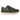 UGG Lowmel Lo Woodland Green sneakers sedda från sidan med grön ovandel i mocka, tjocka skosnören, beige vadderad krage och gummisula
