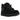 UGG Lowmel Black sneakers sedd från sidan med svart ovandel i mocka och nylon, skosnören samt en kraftig gummisula med vadderad kant