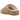 UGG Elea Slip-On Slipper Chestnut sneakers i frontprofil, tillverkade i mjuk mocka med öppen häl och signaturmjukt foder