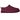 UGG Classic Micro Slipper Burnt Magenta sneakers sedda från sidan i djuprosa mocka med klassisk UGG-logotyp på hälen och platt gummisula.