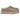 UGG Tazz II Slipper Sand sneakers i en vinklad vy med ovandel i ljusbrun mocka, plattformssula och broderad flätad detalj längs kanten