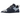 UGG Lowmel Dark Indigo Sea Salt sneakers i sidoprofil med mörkblå ovandel, snören och vit sula