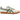 Onitsuka Tiger GSM Cream Hiking Green Gum sneakers i vinklad profil med krämvitt läder, gröna detaljer och brun gummisula