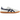 Onitsuka Tiger Tokuten Glacier Grey Peacoat sneakers i sidoprofil med ljusgrå ovandel i mocka och mörkblåa Tiger-ränder