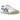 Onitsuka Tiger Mexico 66 White Blue Red sneakers sidoprofil med ikoniska blå och röda ränder, vit läderovandel och klassisk gummisula