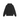Stussy Satin Patch Oversized Hoodie Washed Black hoodies framifrån i tvättad svart bomull med klassisk Stussy-logotyp på bröstet och huva