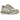 Asics Gel-NYC Oyster Grey sneakers i profil med grå mesh-ovandel, mockadetaljer och synlig Gel-teknologi i den vita sulan