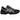 Asics Gel-1130 Black Glacier Grey sneakers i sidoprofil med svart mesh, grå detaljer, klassiska ränder och dämpad gummisula för hög komfort