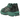 Asics Gel-Kayano 14 Unaffected Infinite Green sneakers i en vinklad profilvy med nyanser av grönt, silverfärgade detaljer och en stötdämpande sula.