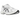 Asics Gel-1130 White Black sneakers i sidoprofil med ovandel i vit mesh, svarta detaljer, hälstöd och en mönstrad gummisula