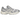 Asics Gel-1130 Cloud Grey Oatmeal sneakers i sidoprofil med grå mesh-ovandel, beige läderdetaljer och en stötdämpande vit sula